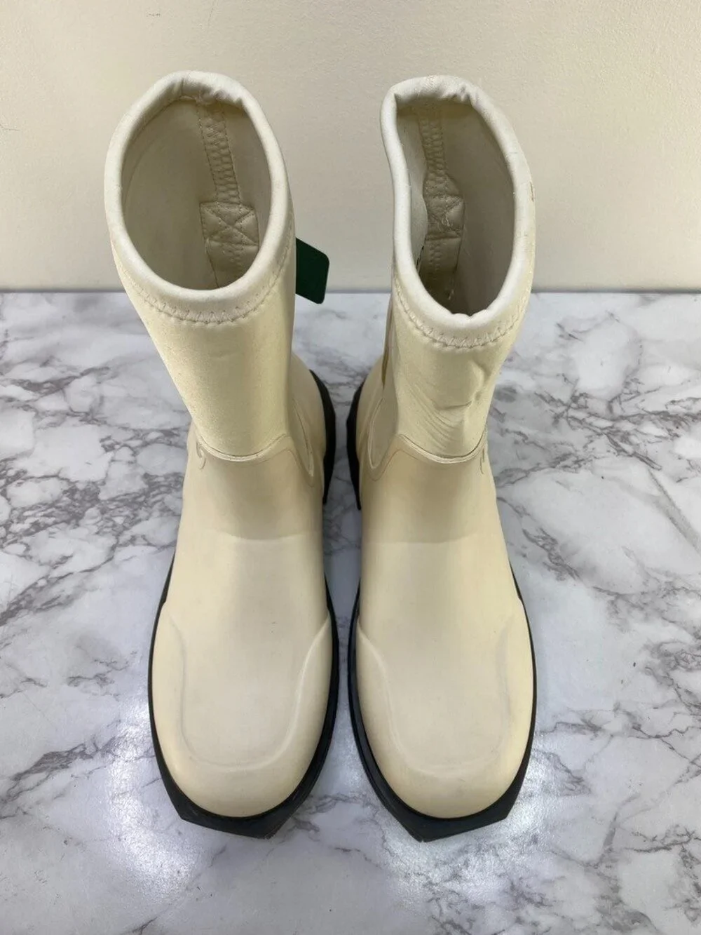 Off-White Graphic Printed Round Toe Ankle Boots SZ 10 ''40''